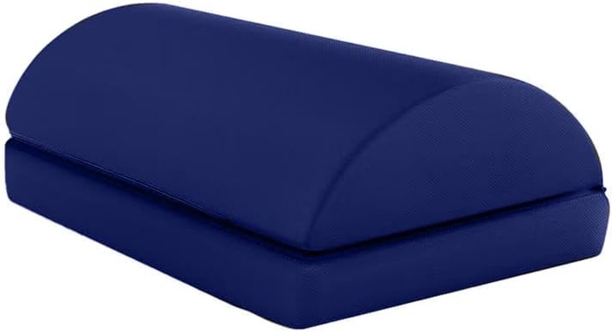 Voetsteun Bureau - Voetenbank Verstelbaar - Comfortabel Werken - Traagschuim Vulling - 41 x 30 x 15 cm - Grijs