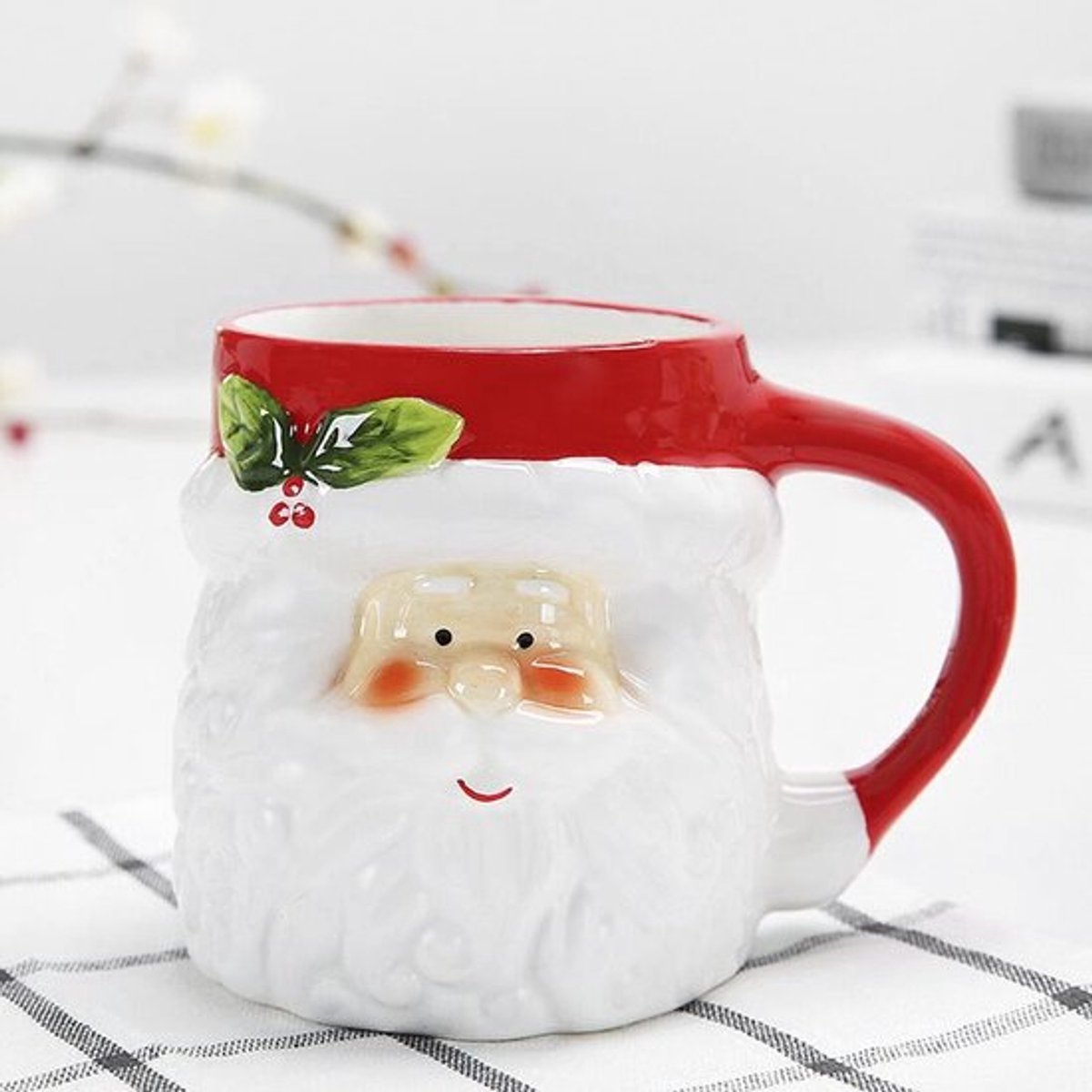 Onf3 - Creatieve 3D kerstmok - Keramiek koffiemok - voor warme