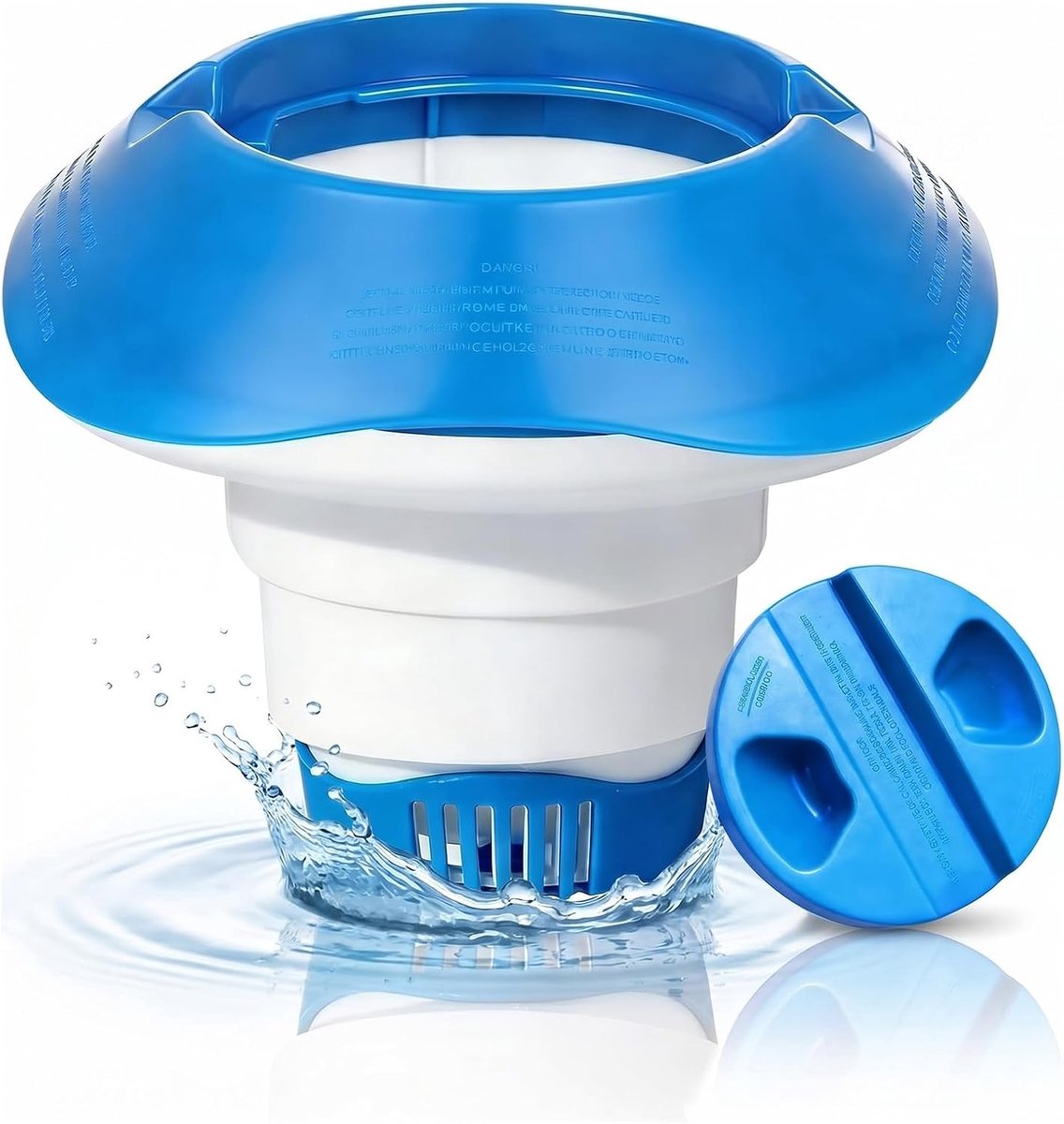 SnelShoppen - Pool dispenser voor zwembadchlorine, automatische dosering, 200 g capaciteit, geschikt voor zwembaden, waterparken, spa's en whirlpools