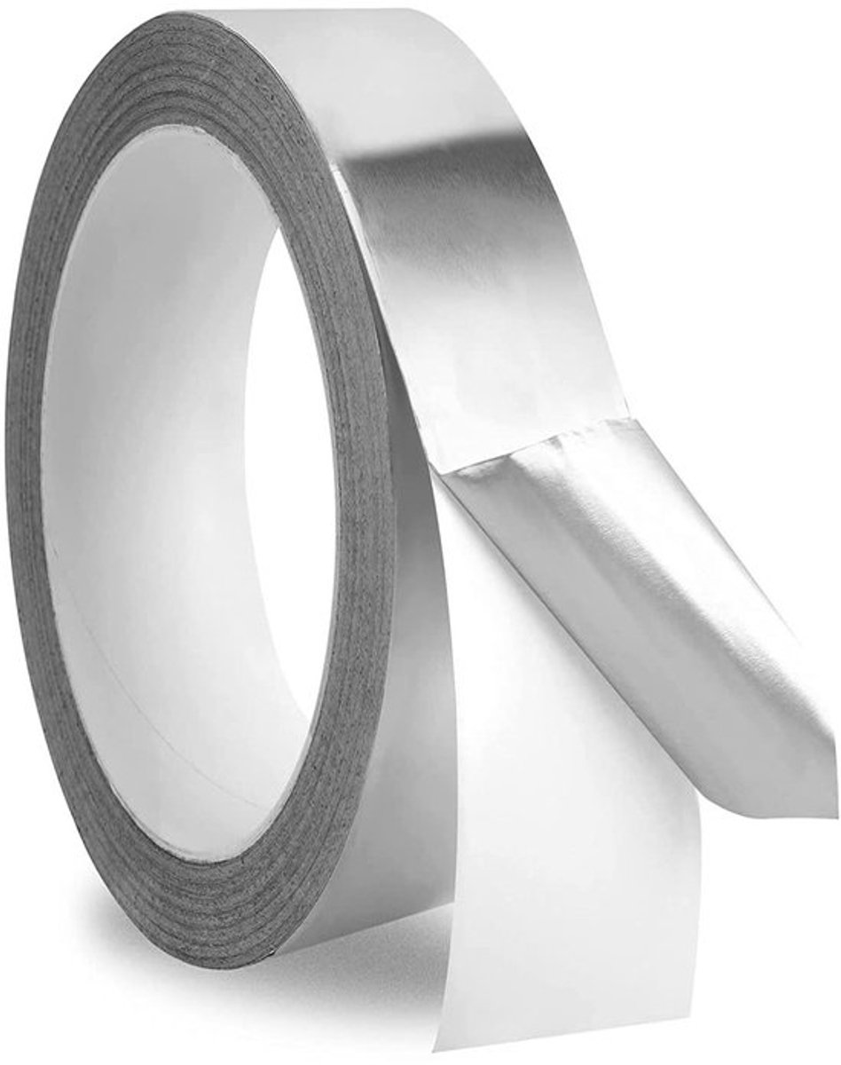 Zelfklevende Aluminium Tape, Waterdichte en Hittebestendige Tape voor Sealen, Repareren en Isoleren (3cm x 20m) - Ideaal voor Klussen en Doe-Het-Zelf Projecten