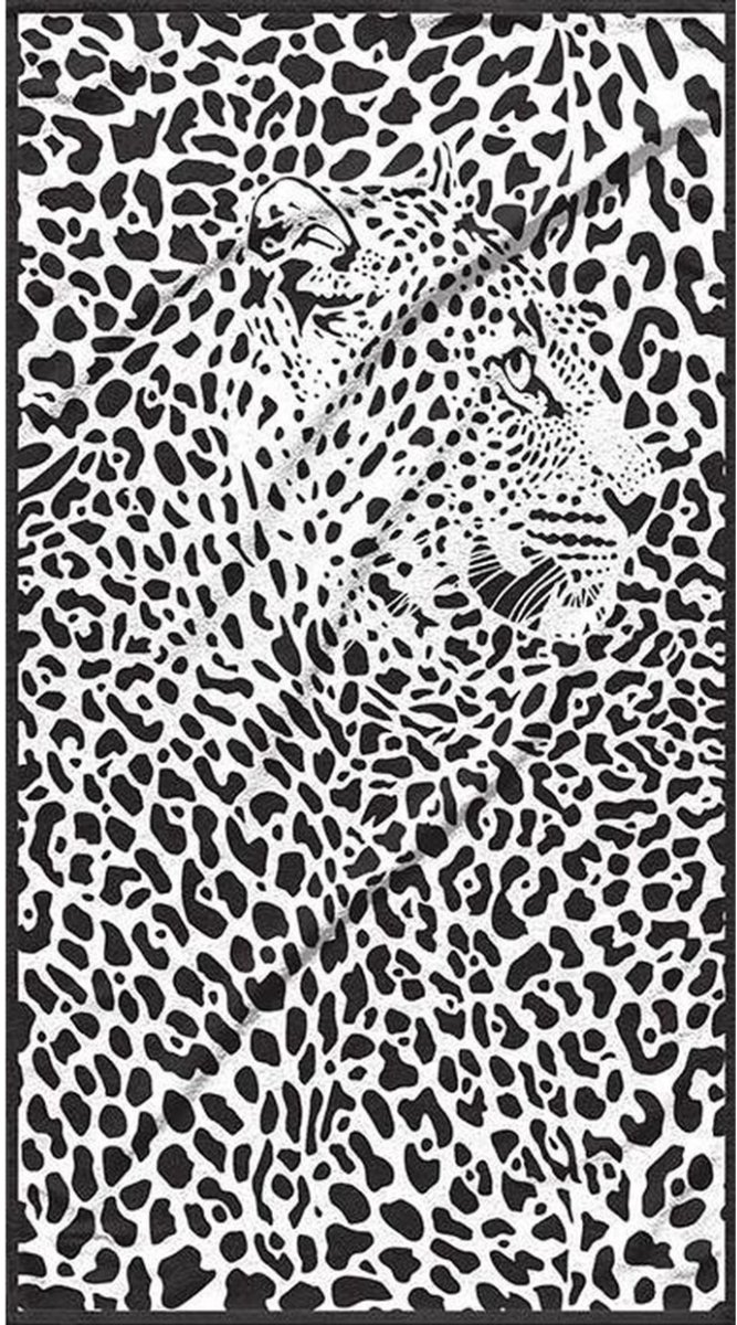Towel The Leopard Strandhanddoek – 100 x 180 cm – Zacht, Groot & Sneldrogend – Panterprint