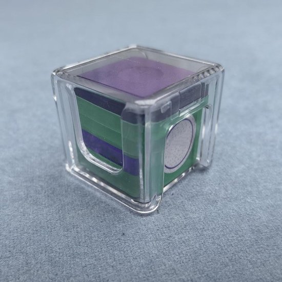 Krijthouder Biljartkeu - Krijtdoos Keu - Biljart Spel Verbeteren - Transparant Acryl Materiaal - 3 x 3 x 3 cm — afbeelding 2