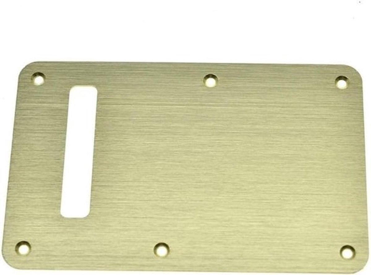 Moderne Aluminium Geanodiseerde Stratocaster Tremolo Achterplaat en Trem Cavity Cover in Goud voor FD Strat