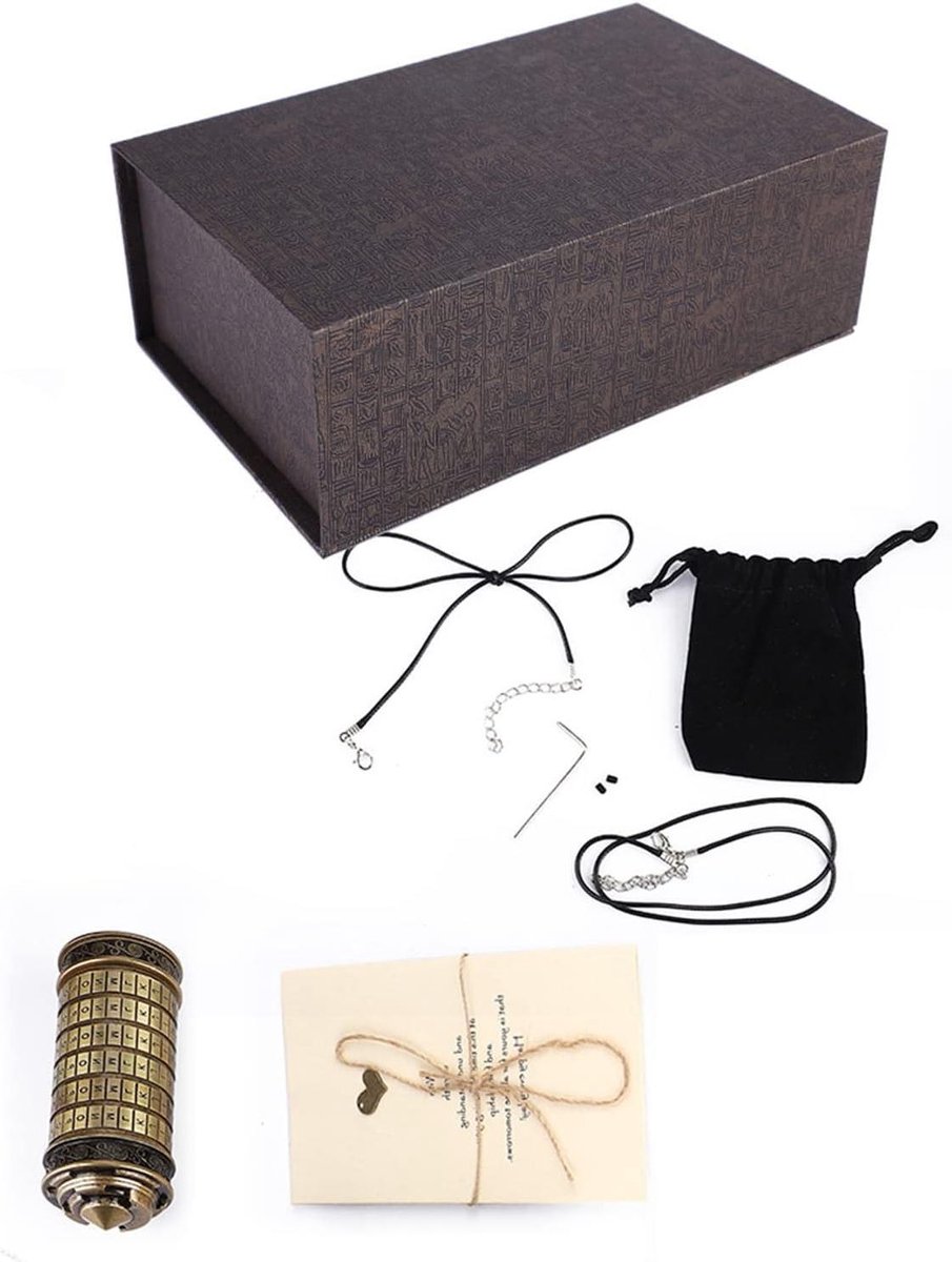 Codeslot Doos - Combinatiekluisje Sieraden - Cadeau Geven - Romantisch Wachtwoord - 20 x 15 x 12 cm - Zilver