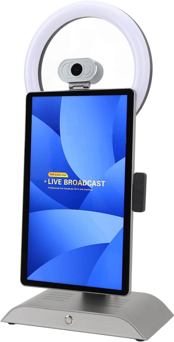 SnelShoppen - Tiktok Live Streamapparaat 16G 256G 15.6 Inch Tafelmodel Binnen Live Uitzending Interactief Touchscreen Meerdere Camera's Streaming (EU