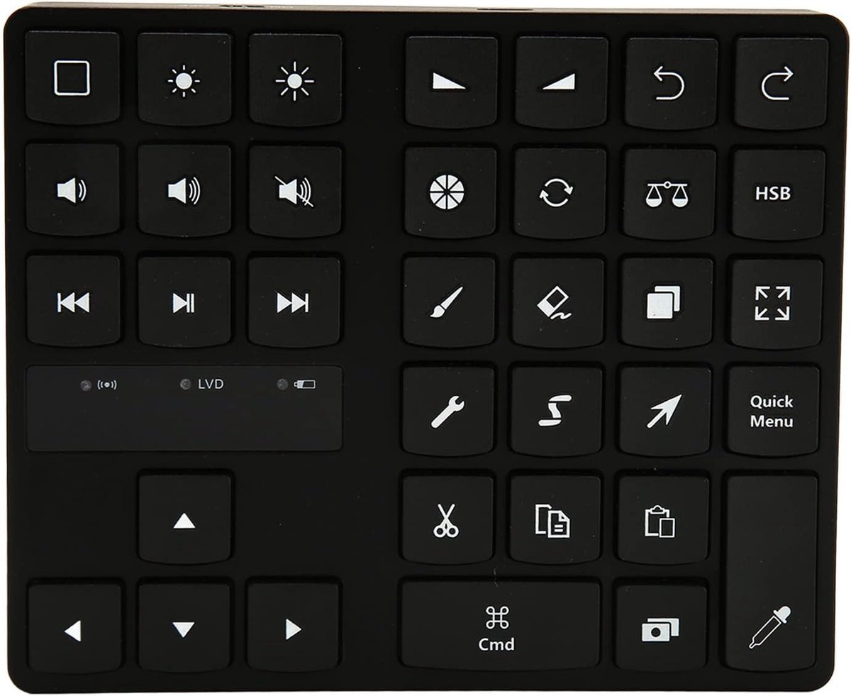 SnelShoppen - Mini Tekentablet, Ergonomisch One-Hand Teken Toetsenbord, Verlicht, Ideaal voor Procreate, Voor iOS en OS X, Compact en Duurzaam