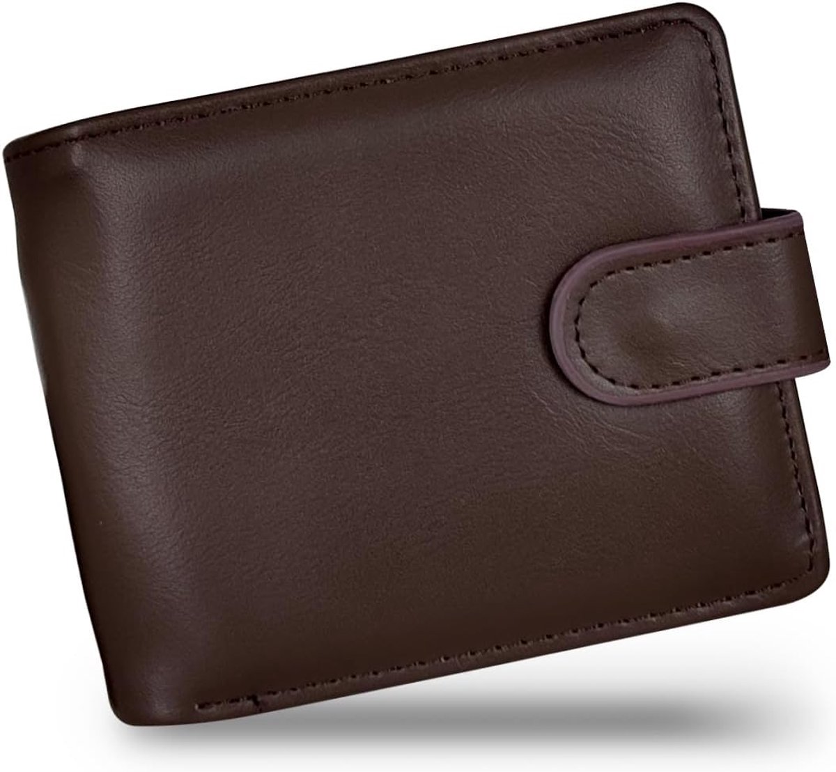 Thijox - Herenportemonnee PU-leer - Minimalistische Creditcardhouder - Multifunctionele Kaarthouder - Bruin - Klein - Ideaal voor Winkelen en Zaken