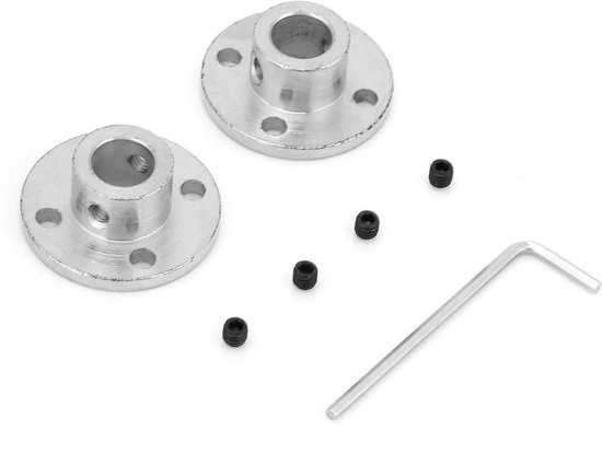 Rigid Clutch Motor Shaft Connector - 2 Stuks Flens M4 met 10mm Binnen- en 16mm Buitendiameter voor Motor en Lager Fitting — afbeelding 4