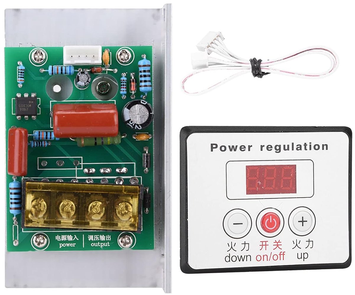 SnelShoppen - 6000W SCR Digitale Spanningsregulator Snelheidscontroller Dimmer Thermostaat AC 220V voor Tuin, Keuken, Elektrische Apparaten