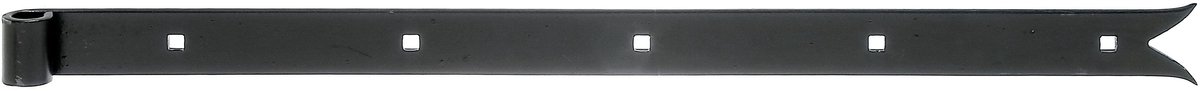 Alberts 306359 heng | in verschillende uitvoeringen | zwart | rol Ø14 mm | afmetingen 600 x 35 mm | set van 2