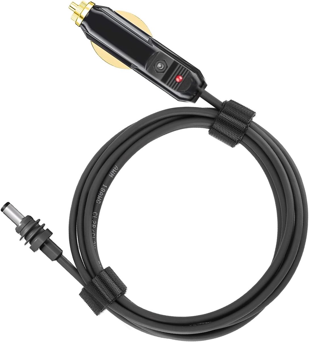 SnelShoppen - Mini DC Voedingskabel, 12V DC Auto Voedingskabel voor Satelliet, 18AWG IP68 Waterdichte Auto Oplader Voedingskabel voor Vrachtwagens, Bu