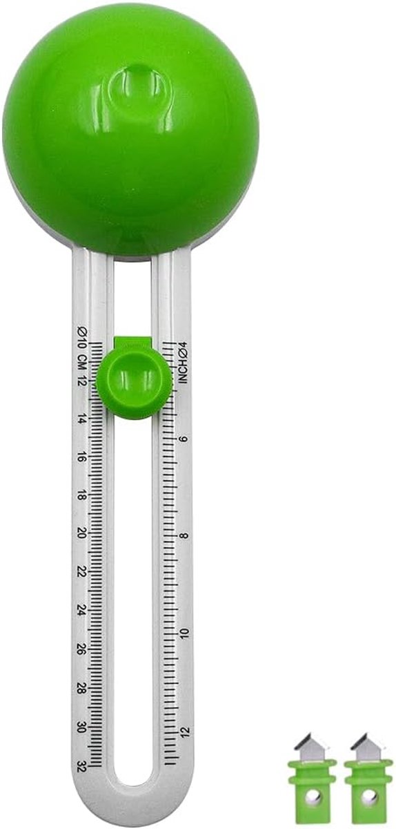 SnelShoppen - Verstelbare Ronde Papieren Rotatie Tool voor Scrapbooking met Vervangbare 4-12 Inch Ronde Snijders voor Creatief Knutselen, Hoogwaardige