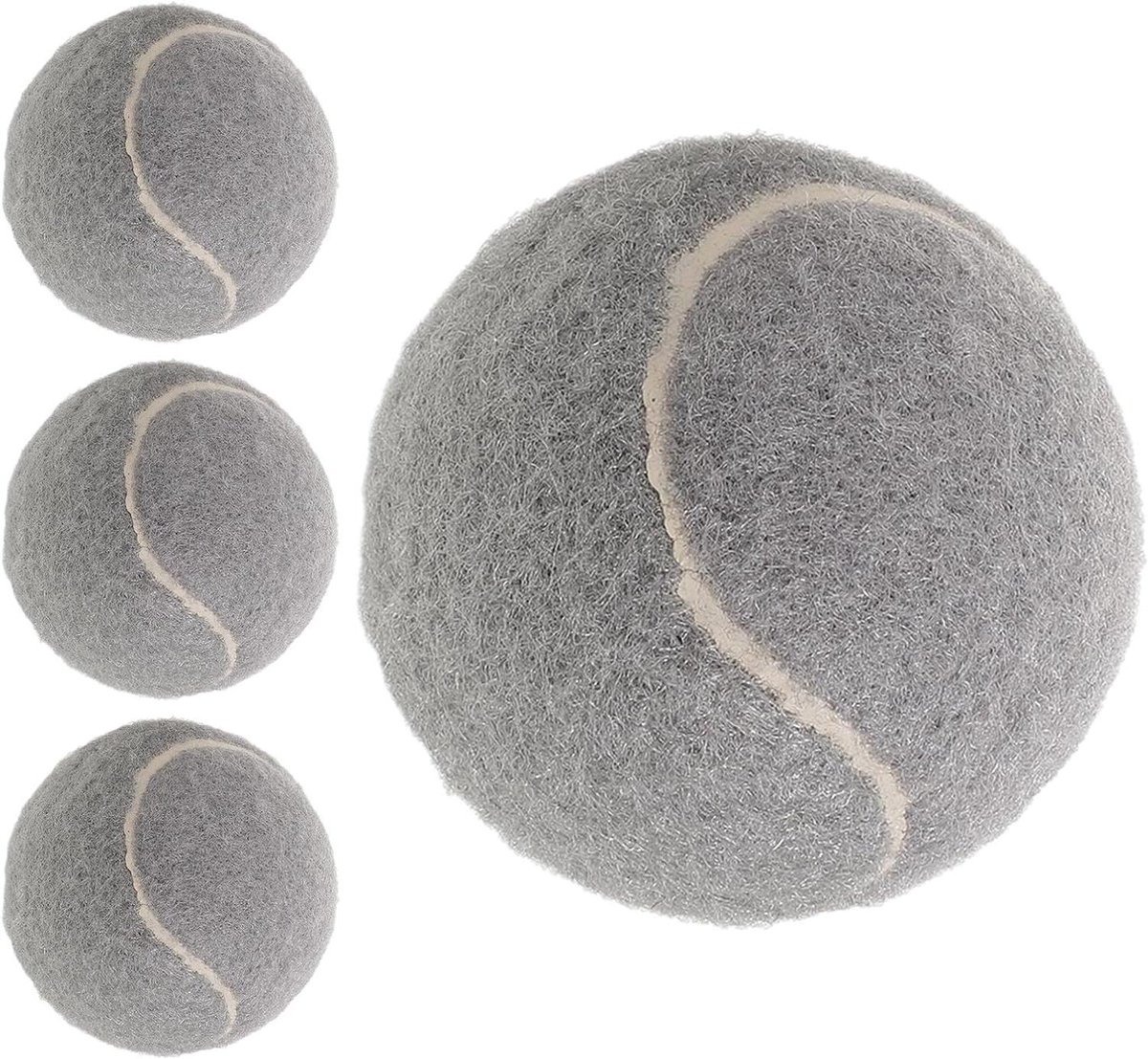 Stoelpootbeschermers Tennisbal - Geluidsdempende Hoezen - Vloer Beschermen - Antislip Grip - 6.5 cm - Grijs