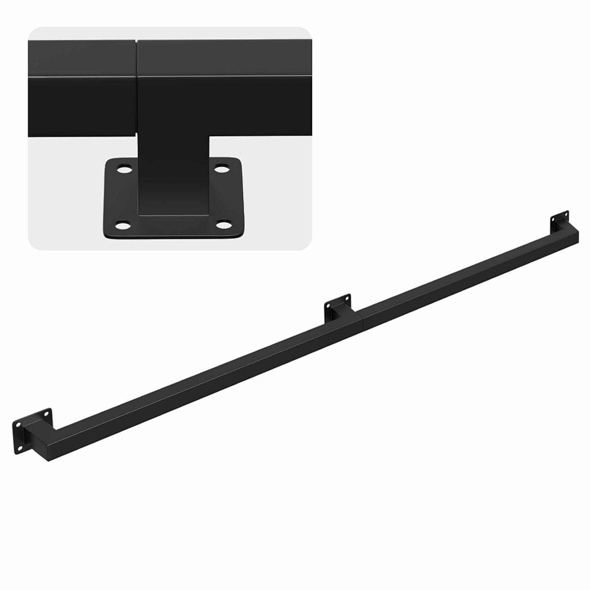 120 cm Trapleuning voor trap Trapleuning Trapleuning voor trap Binnen Buiten Zwart
