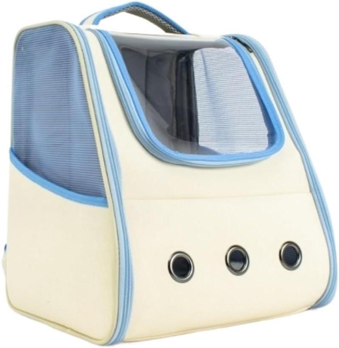Draagtas Huisdier - Reismand Kat Hond - Veilig Vervoer - Met Ventilatievenster - 32x37cm - C