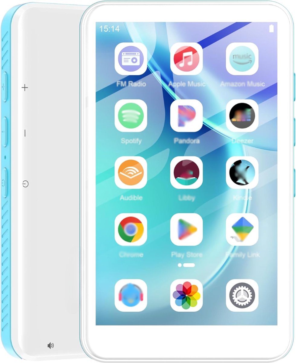 SNJY® MP3 Speler Bluetooth - MP4 Speler - Muziek Speler - Touchscreen - 160GB - Wit/Blauw