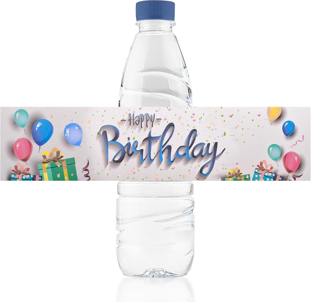 Waterfles Labels - 50 Stuks - Pompoen Verjaardags Stickers - Perfect voor Verjaardagsfeest - ShopVlot