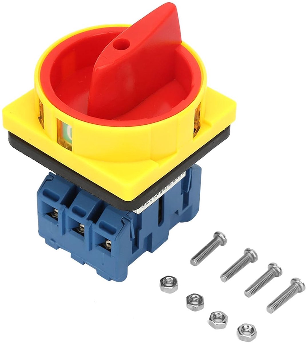 SnelShoppen - Circuit Breaker Schakelaar 4 Polige Rotatable Isolator Schakelaar, Hoofd Circuit Aan Uit 3 Polige Stroomonderbreker Schakelaar 2 Positie