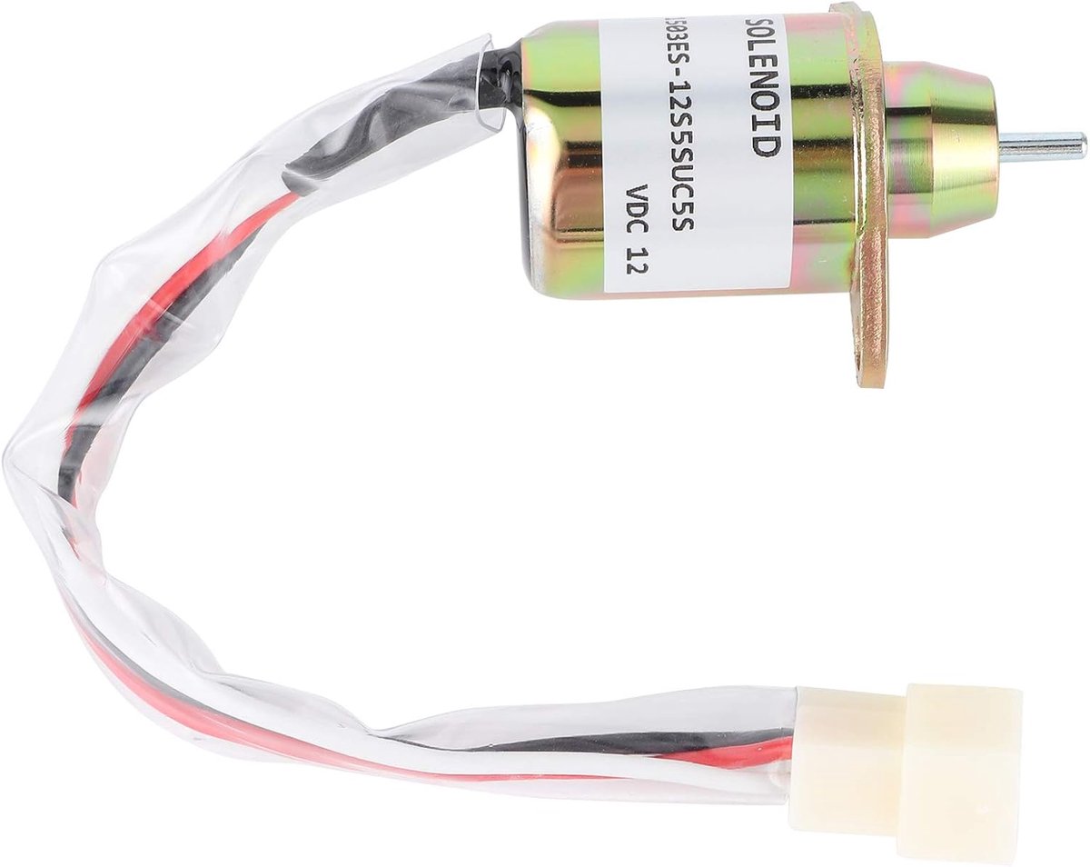 SnelShoppen - Solenoïde Klep voor Brandstofafsluiting 119653-77950 Vervanging voor 4TNV94L-SFN 4TNV98L-SFN Motoronderdelen