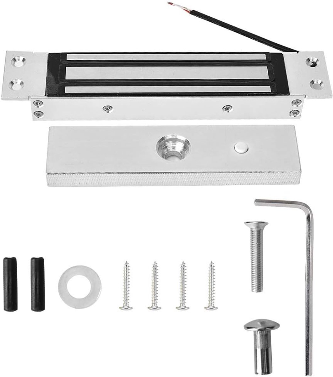 SnelShoppen - Elektronisch Magneetslot, Elektromagnetisch Slot, DC 12 V, 180 kg Houdkracht, Aluminiumlegering, Toegangscontrolesysteem, Geschikt voor