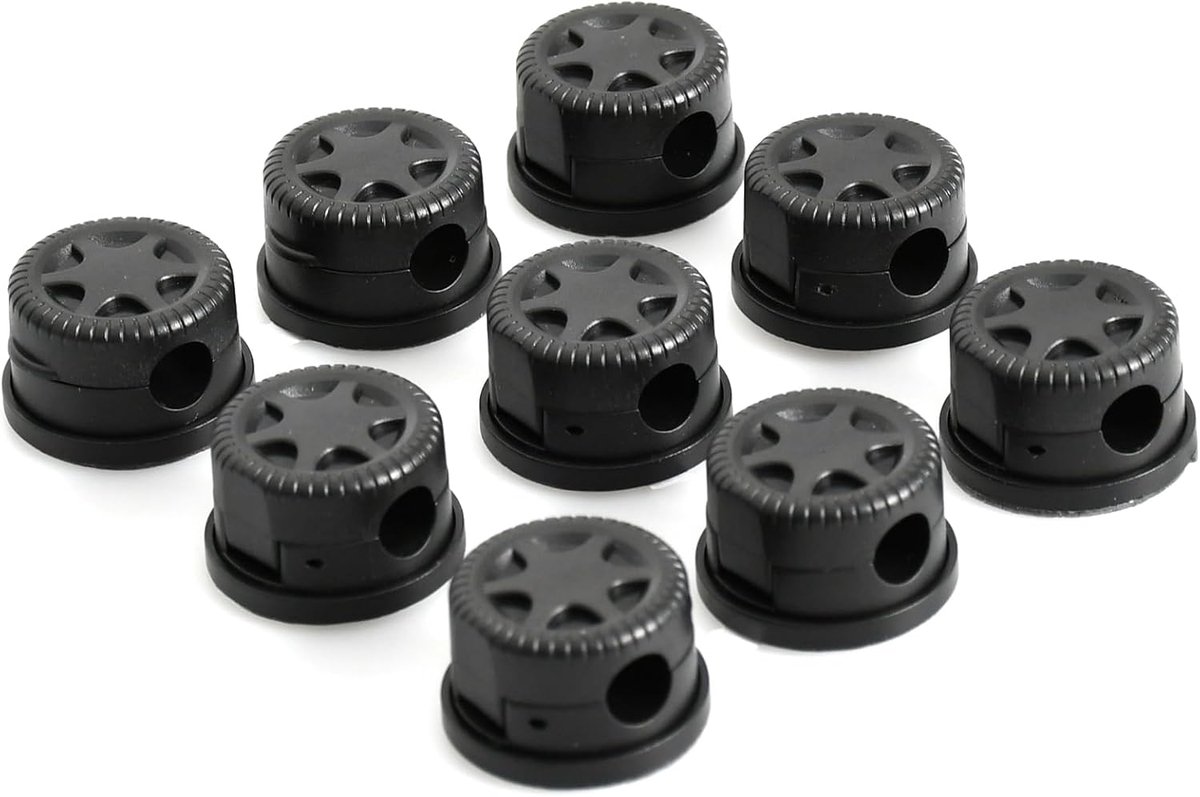 Kabelorganizer 9 stuks - Zelfklevende kabelhouders - Voor bureau en nachttafel - Houdt kabels netjes - ShopVlot