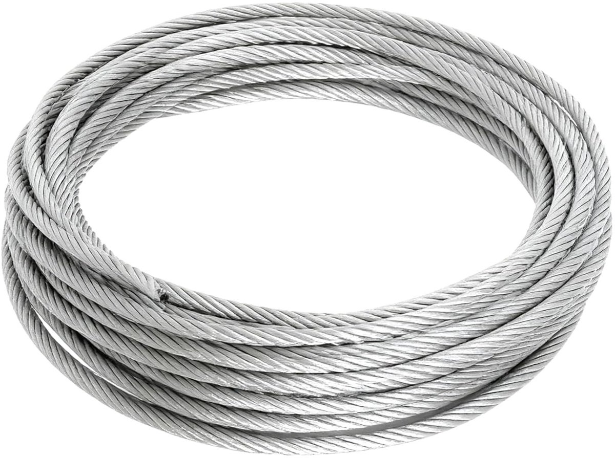 Flexibele RVS Kabel 10m - 8mm Dikte, PVC Coating voor Fietsen, Pergola's en Tenten
