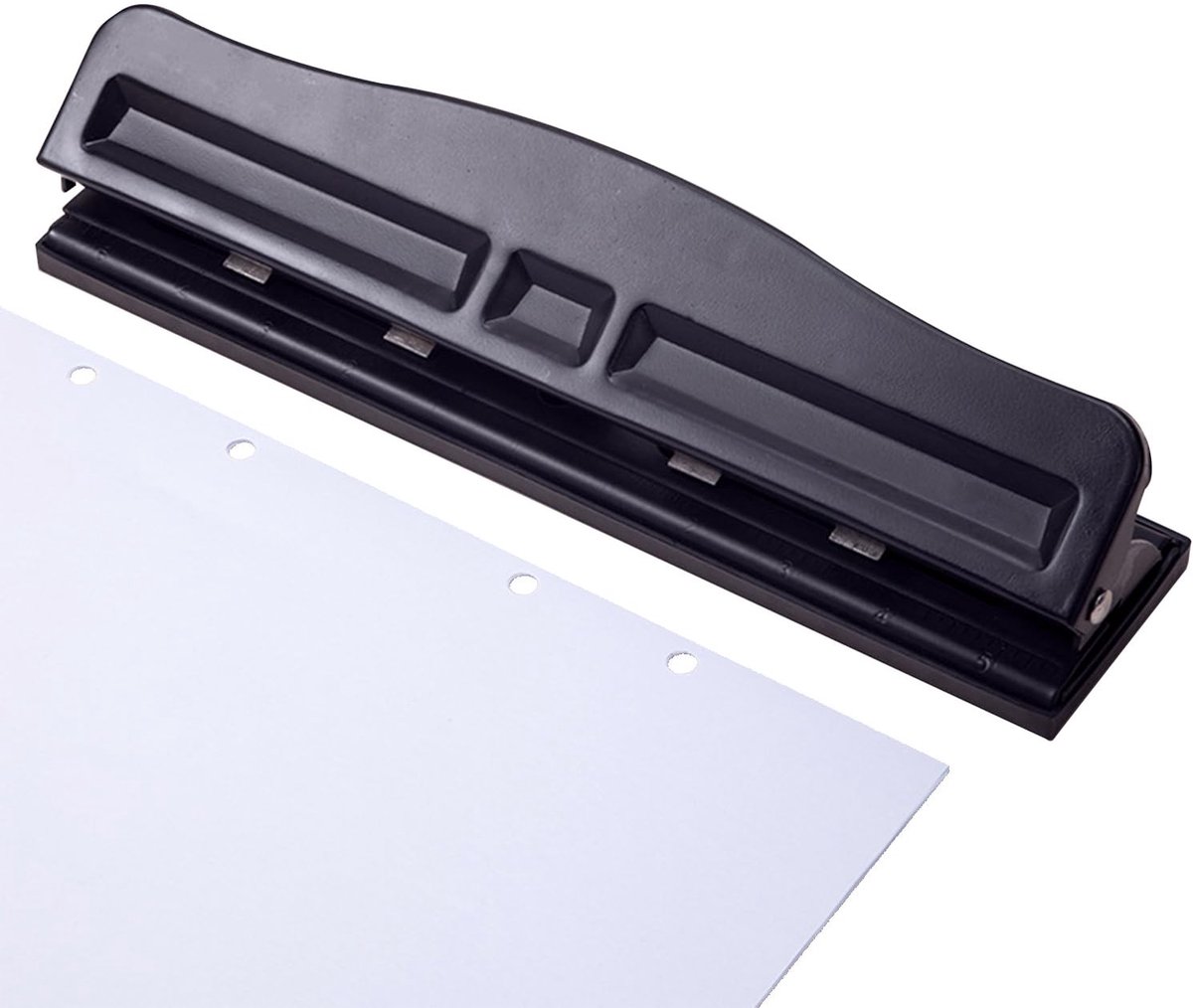 Verstelbare gaatjesmaker voor verschillende papierformaten, draagbaar en multifunctioneel, ideaal voor kantoor en schoolgebruik
