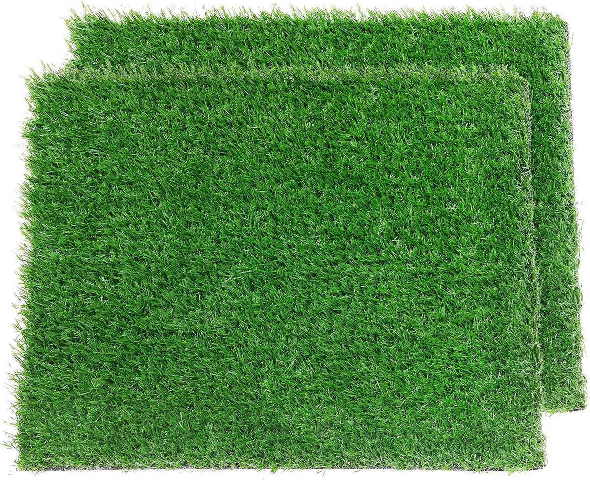 Honden Toilet - Plasmat - Zindelijkheidstraining - Snelle afvoer - 51x63cm 2 Stuks - Groen