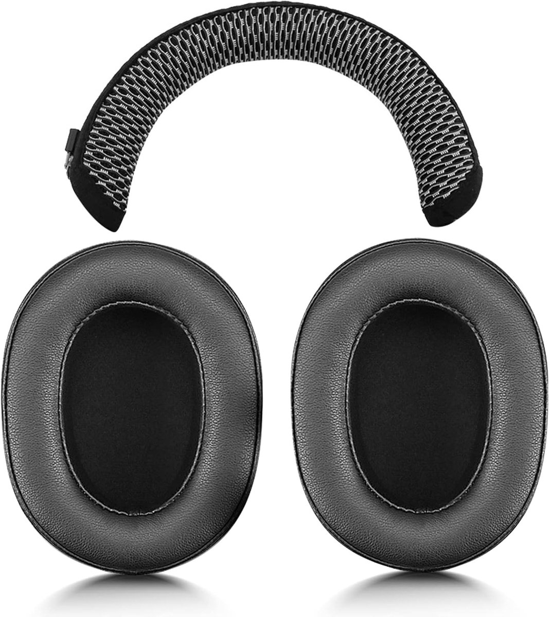 Comfortabele Oorkussens en Hoofdband Vervangingen voor Draadloze Noise Cancelling Koptelefoons, Geschikt voor WH-1000XM5, Zwart en Wit Design