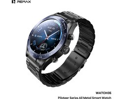 Remax WATCH35 Piloteer - Smartwatch - Volledig metalen behuizing - Blauw
