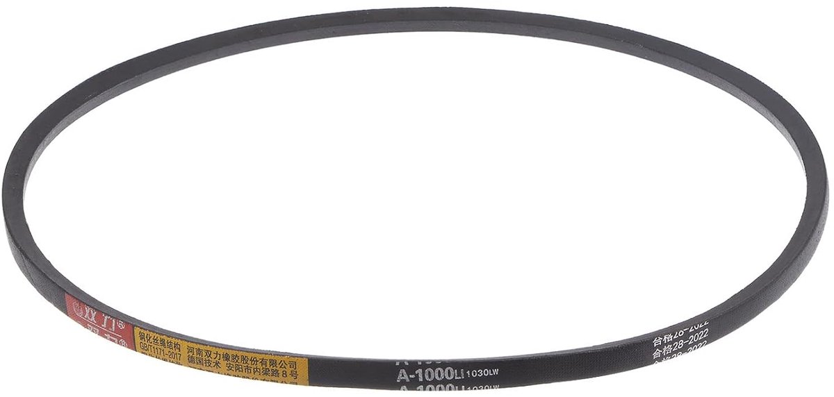 SnelShoppen - V-snaar 1000mm voor krachtoverdracht, rubberen aandrijfriem, neopreen, 13mm breed, 8mm dik, voor machines en gereedschap