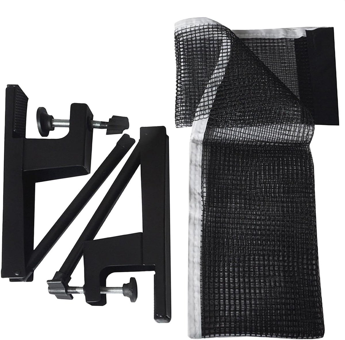 Tafeltennisnet - Pong net - Sport training - Verstelbare klem - 1.5 meter - Zwart