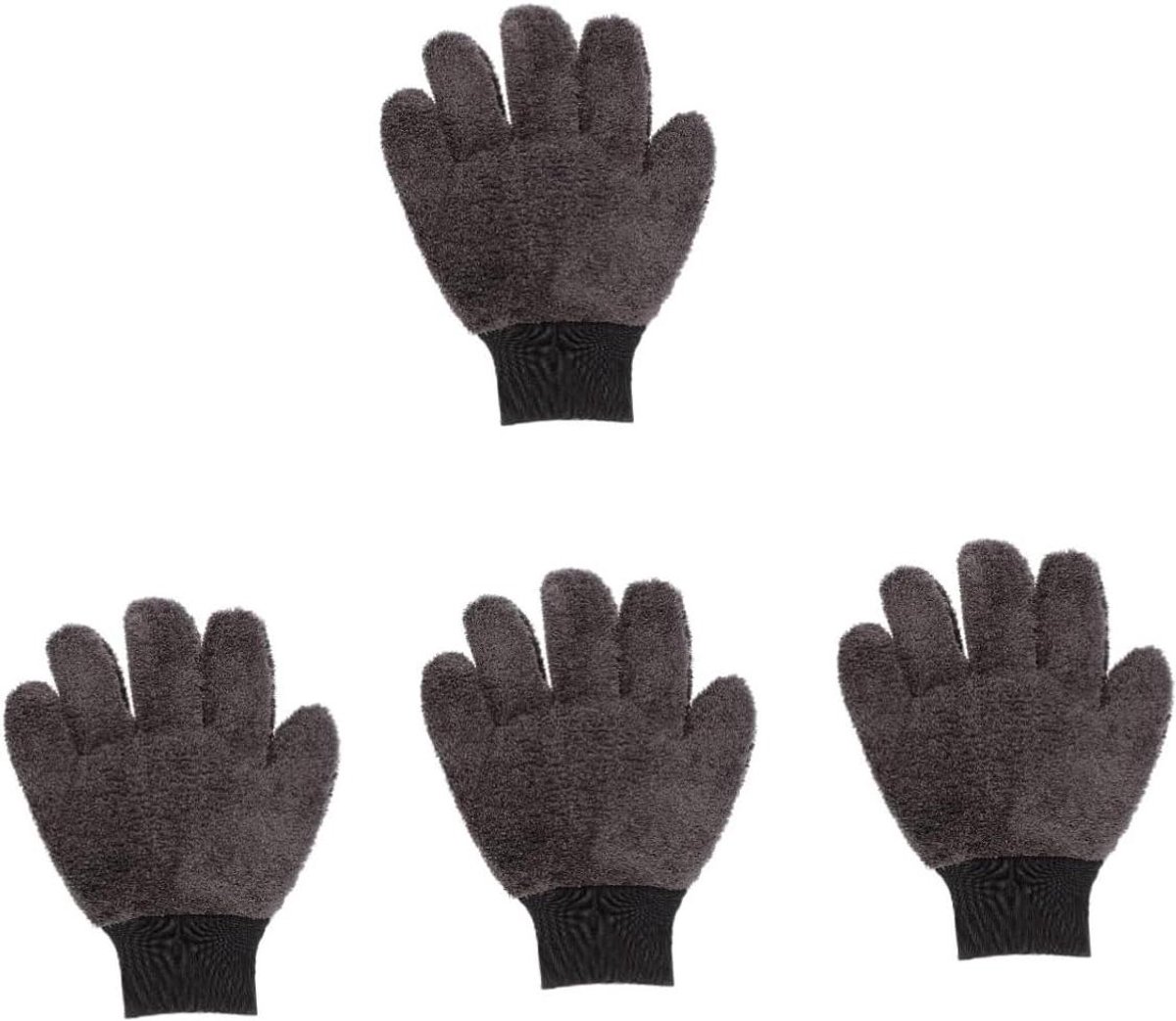 Autowashandschoenen - Schoonmaakhandschoenen - Auto Reinigen - Dubbelzijdig - 28.50X22.00X2.30CM - Grijs