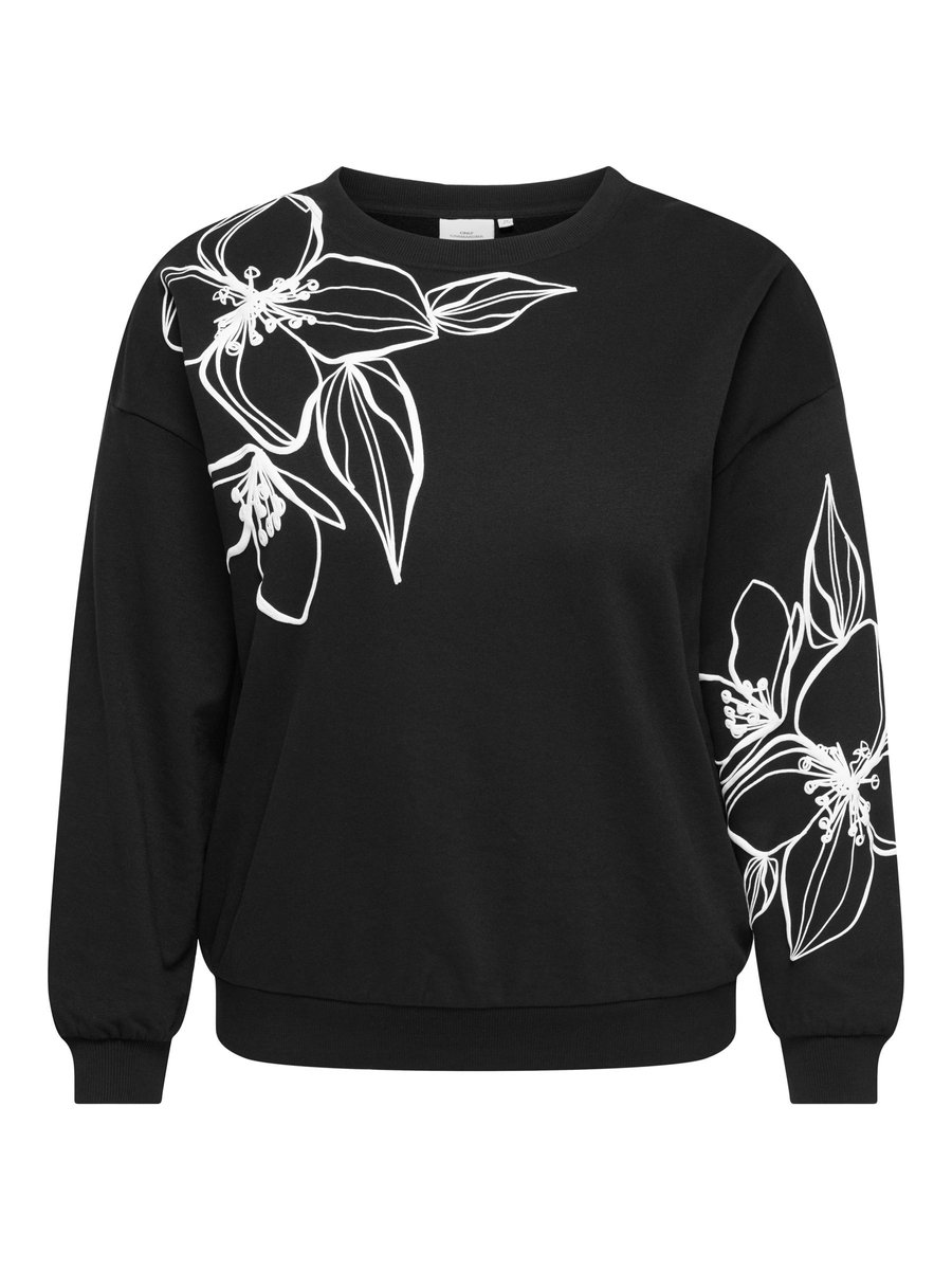 ONLY CARMAKOMA - CARODESSA L/S O-NECK SWT JRS Dames Trui