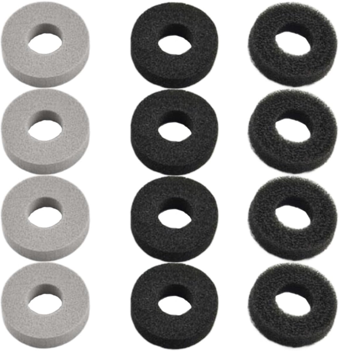 Schokdempers, accessoires, compatibel met PlayStation 5 (PS5)/Steam Deck/Xbox One/Switch OLED/Switch Pro Controller, 3 verschillende diktes, 12 stuks