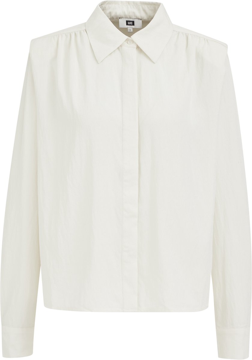 WE Fashion Dames blouse met schouderaccent