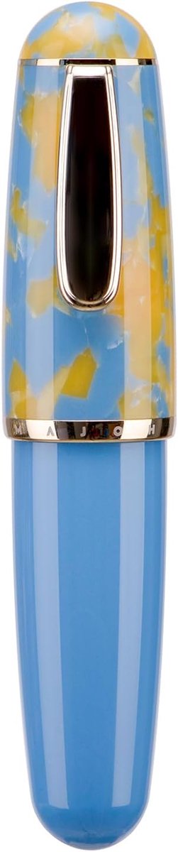 SnelShoppen - Leren Vulpen Met Medium Nib, Lichtgewicht en Compact, Hemelsblauwe Acryl, Ideaal Voor Reis en Zaken