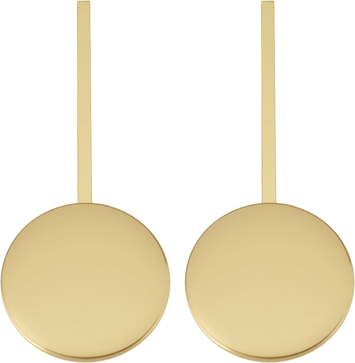 SnelShoppen - 2 Stuks Wandklok Metaal Slinger Goud 15cm - Geschikt voor Reparatie, Vervanging of Eigen Klok Maken - DIY Quartz Klok Onderdelen