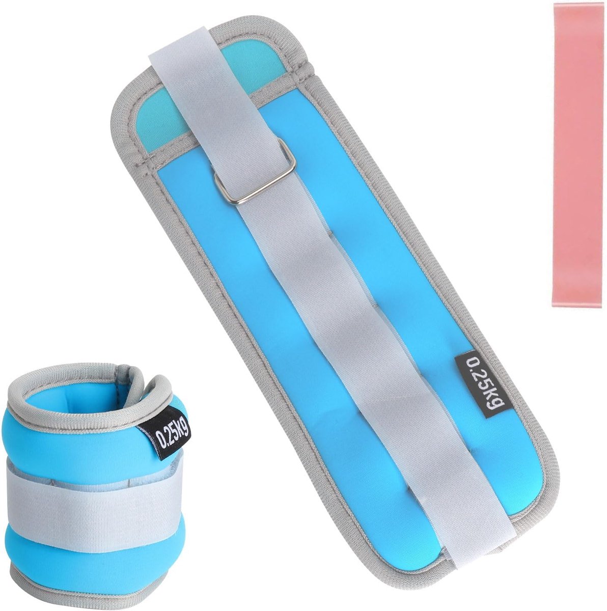 Gewichtscuffs 0.25/0.5 kg - Neopreen nylon - Duurzaam en ademend - Ideaal voor fitness - ShopVlot