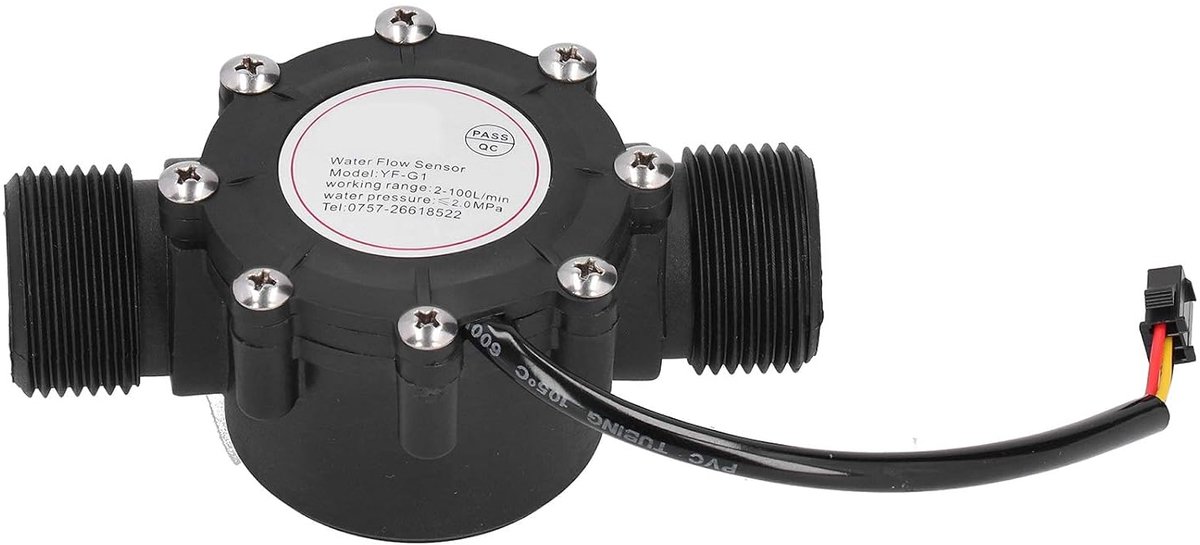 SnelShoppen - Waterstroomsensor Flowmeter Halmeter G1 Mannelijke Draad voor Zwembad 1-100L/min DC3-24V Waterdicht en Betrouwbaar