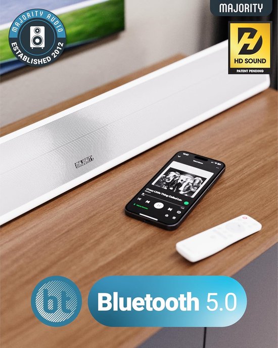 Bluetooth Soundbar - Tv Geluidssysteem - Film Geluid - Ingebouwde Subwoofer - 81 cm - Wit — afbeelding 3