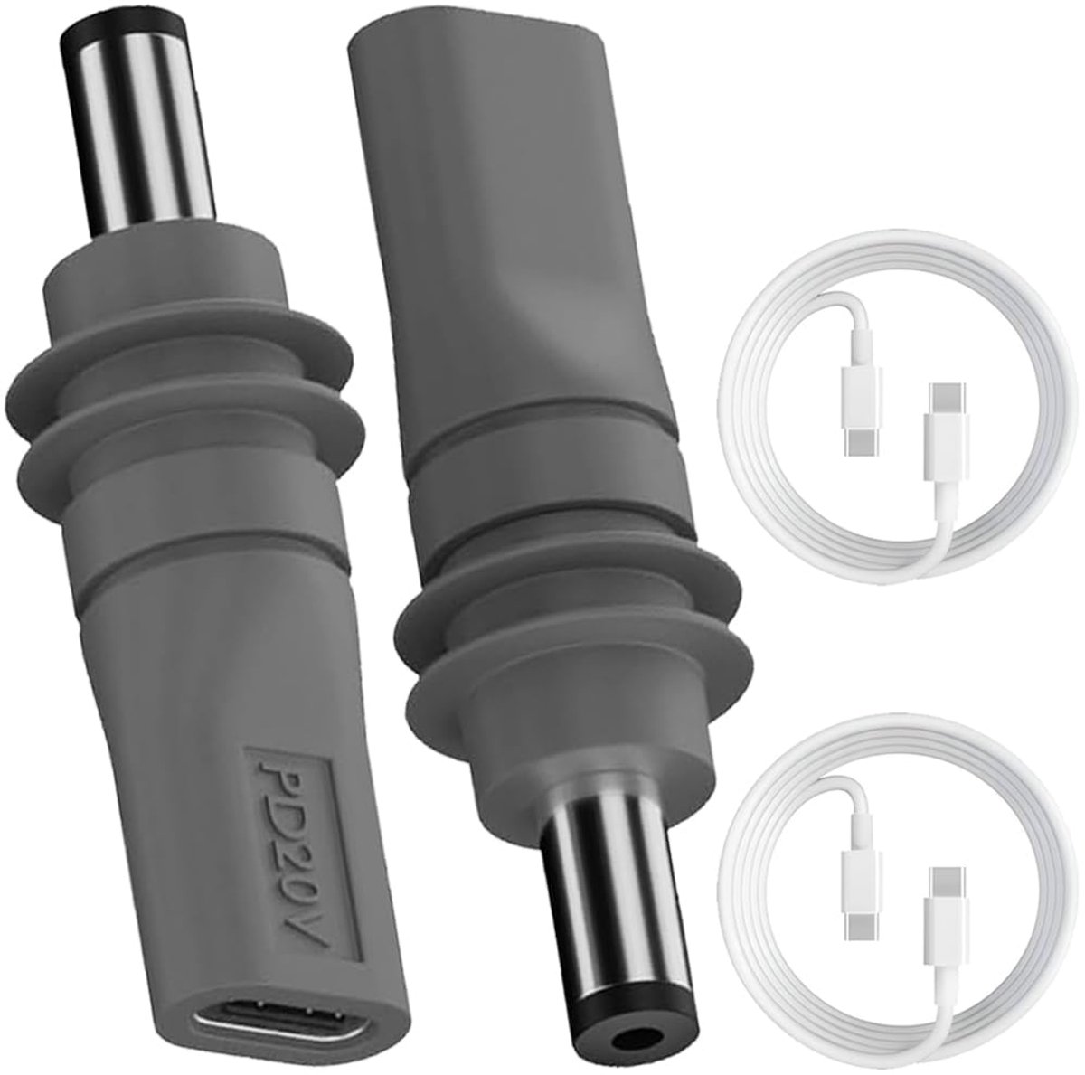 SnelShoppen - Starlink Mini Power Type-C naar DC Adapter, 20V USB C Female naar DC 5521 Male, Power Inverter Adapter met 100W PD en Type-C M naar M Ve