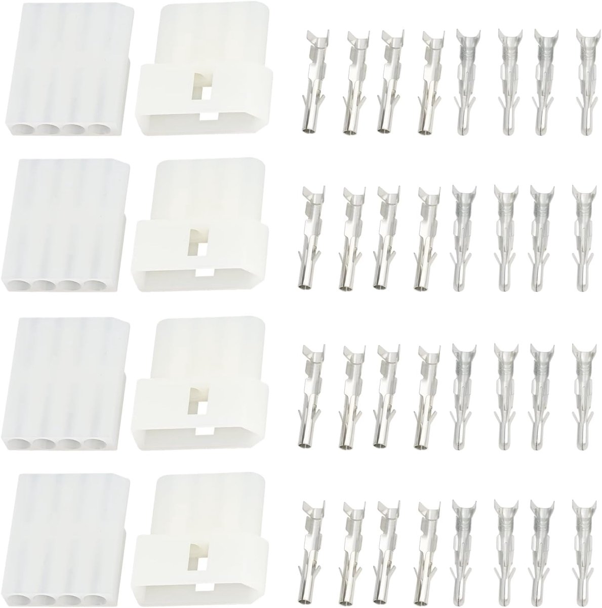 Molex connectors 4-paar 0.07 inch - 4-circuit mannelijke en vrouwelijke aansluitingen - ideaal voor kabelassemblage - ShopVlot