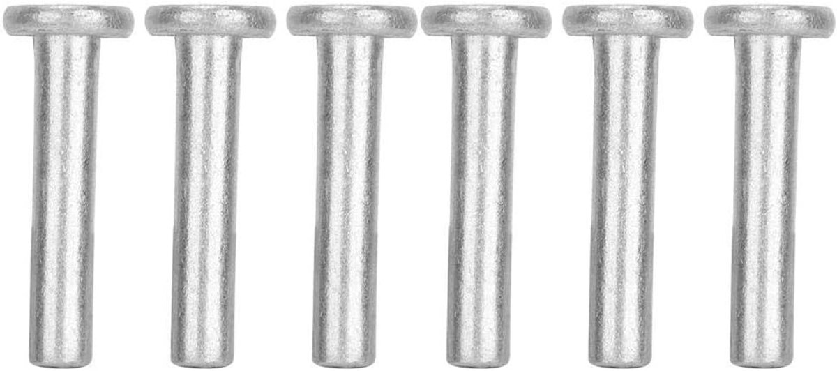 SnelShoppen - Rivetten Vol 100pcs M4 Rivet Solid Met Platte Kop Aluminium Allooi Rivets Set Voor Metaalassemblage En Industriële Reparatie (M4*25)