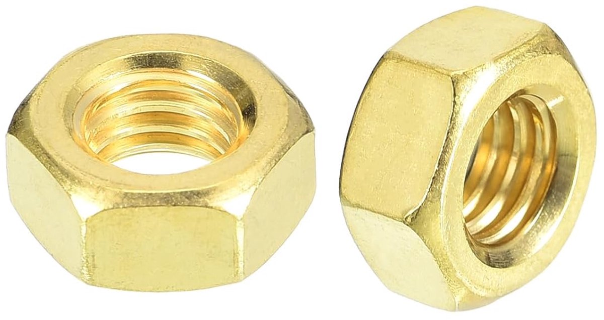 SnelShoppen - METALLIXITY Moer M8 x 1.25mm - 10 Stuks Hex Moeren met Stevige Draad voor Klussen, Meubel Renovatie, Carrosserie en Elektronica