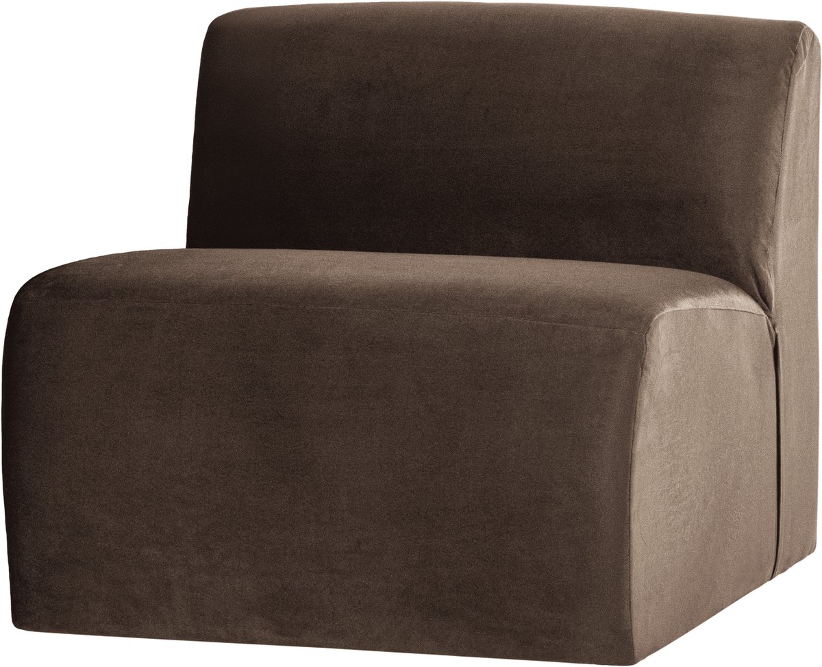 WOOOD Mojo Base 1-zits Bank - Velvet - Bruin - 74x84x97