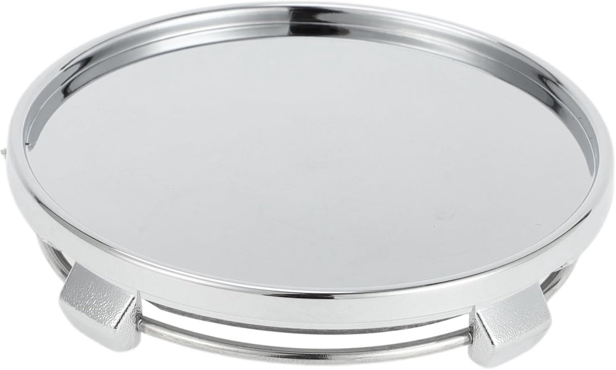 SnelShoppen - Universele Wielnaafkap 61mm - Duurzaam Autokapje - Plastic - Zilverkleurig - Bescherming voor Wielen - Auto Accessoires