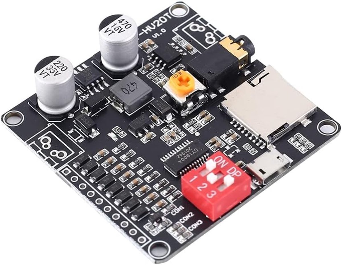 Voice playback module 20W mono - digitale versterker - MP3 WAV ondersteuning - ideaal voor microcontrollers - ShopVlot