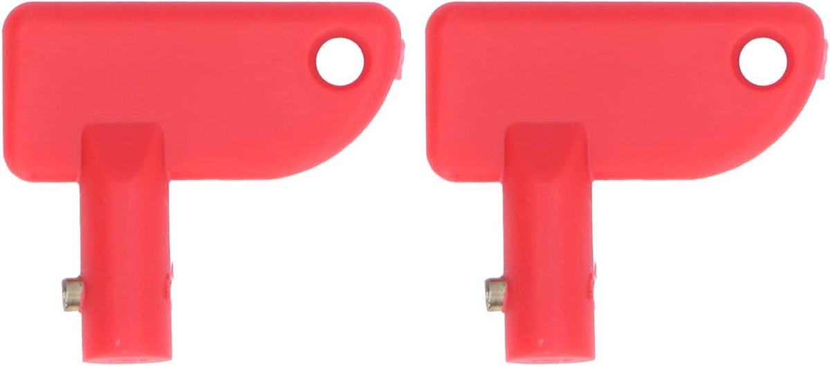 SnelShoppen - 2Pcs Mini Batterij Ontkoppel Schakelaar Sleutels Isolator Reserve Sleutel voor Boot Marine, Elektriciteit & Batterijen, Corrosiebestendi