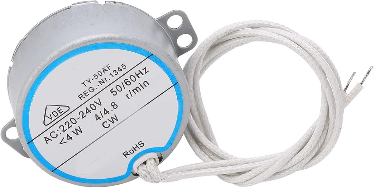 SnelShoppen - AC Synchronisatiemotor 220V-240V CW CCW Voor Klussen, Schoolprojecten, Kerstbomen, Ventilatoren, Huishoudelijke Apparaten